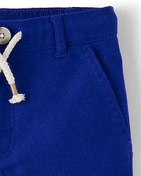 Kids Linen-Blend Pull On Shorts