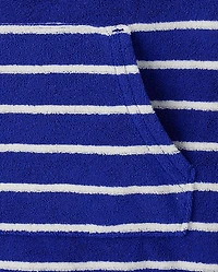 Kids Striped Hooded Cover Up - Swim