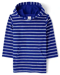 Cache-maillot à capuche rayé pour enfant - Maillot de bain