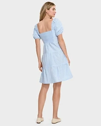 Womens Mommy And Me Gingham Tiered Dress - Garden Party