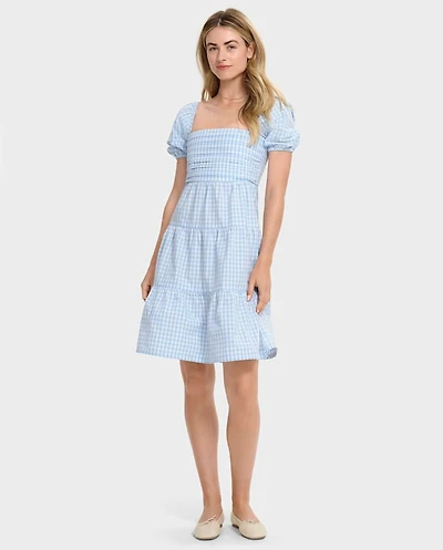 Womens Mommy And Me Gingham Tiered Dress - Garden Party