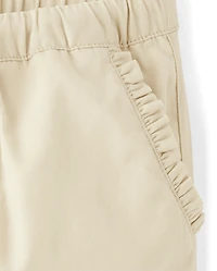 Girls Ruffle Jogger Pants - Little Essentials