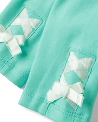 Leggings à lacets pour filles - Little Essentials
