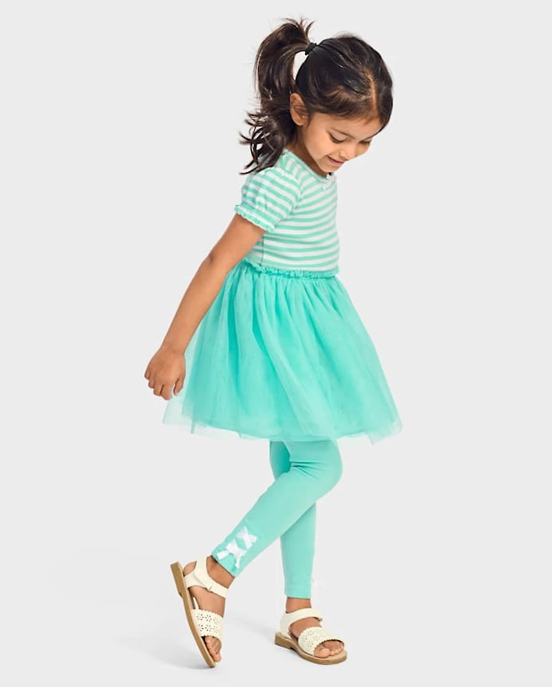 Leggings à lacets pour filles - Little Essentials