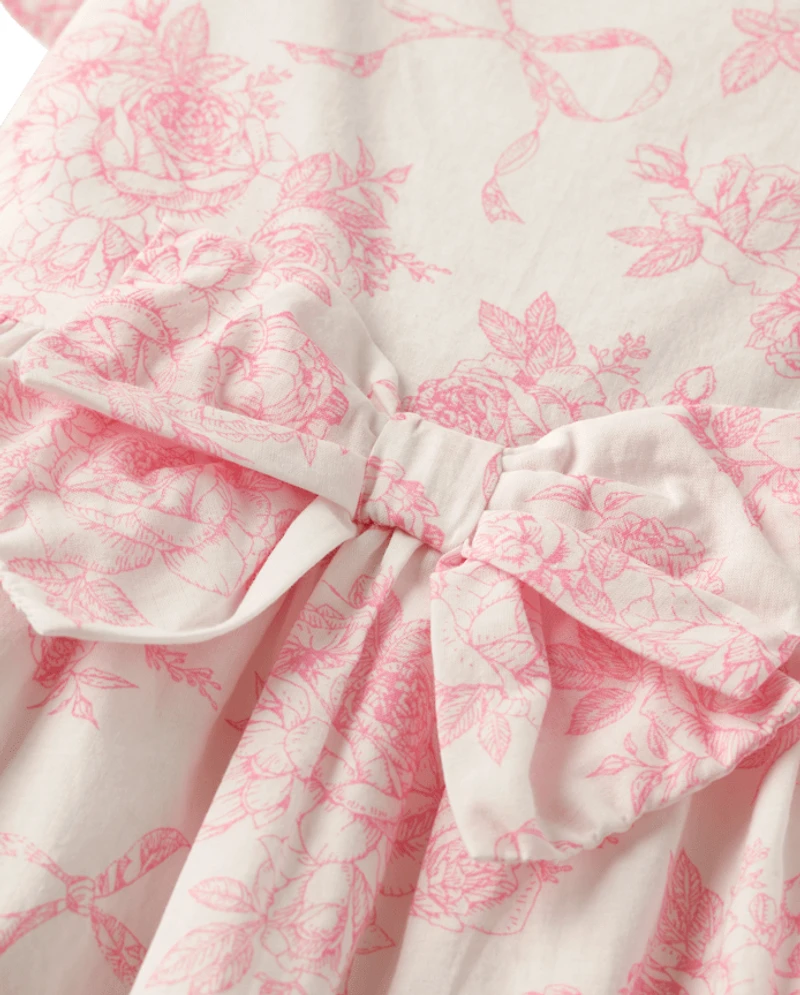 Robe à volants et fleurs pour fille - Blushing Blooms