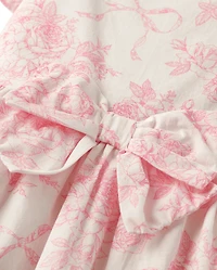 Robe à volants et fleurs pour fille - Blushing Blooms