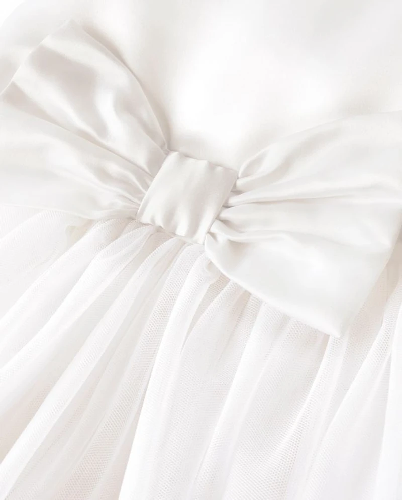 Girls Bow Tulle Dress - Special Occasions