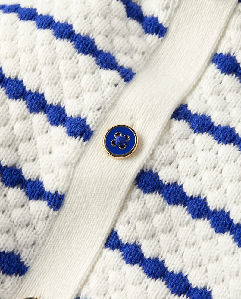 Girls Striped Cardigan - Little Essentials