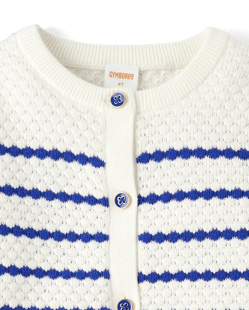 Gilet rayé pour fille - Little Essentials