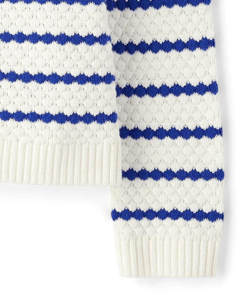 Girls Striped Cardigan - Little Essentials