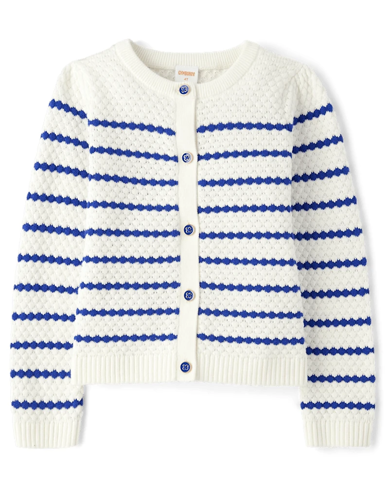 Cardigan rayé pour fille - Little Essentials
