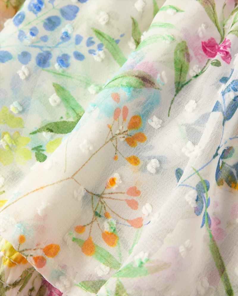 Womens Mommy And Me Floral Ruffle Off Shoulder Dress - Garden Party