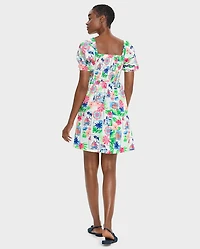 Womens Mommy And Me Vacation Linen-Blend Smocked Dress - Italian Riviera