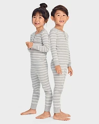 Pyjama rayé en coton ajusté pour enfant