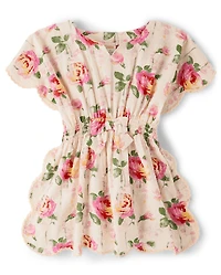 Cache-maillot fleuri pour filles - Swim