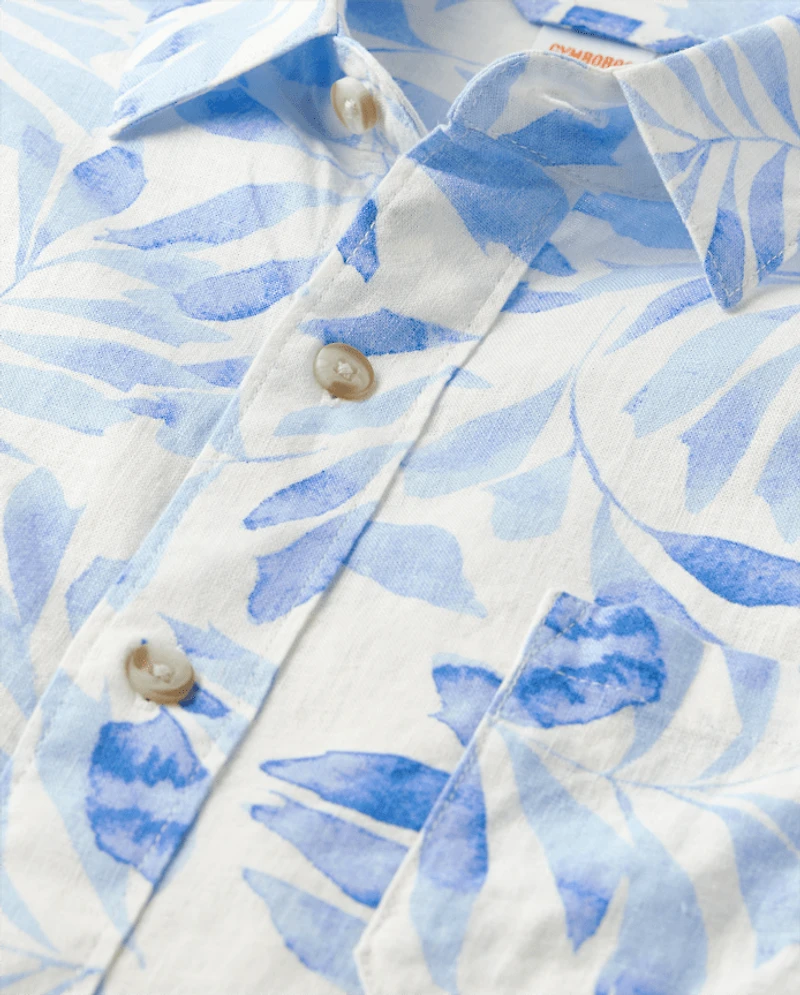 Chemise boutonnée en lin mélangé « Dad And Me » pour homme