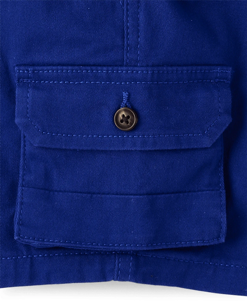 Boys Pull On Cargo Shorts - Little Essentials