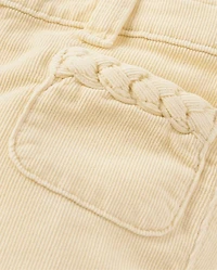 Girls Braided Patch Pocket Corduroy Wide Leg Pants - Highland Hills