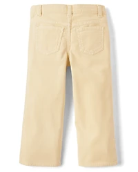 Girls Braided Patch Pocket Corduroy Wide Leg Pants - Highland Hills