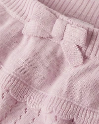Girls Pointelle Sweater Peplum Skirt - Magical Meadows