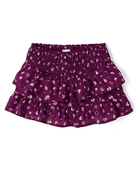 Girls Floral Ruffle Skort - Magical Meadows