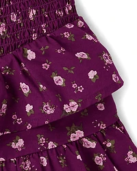 Girls Floral Ruffle Skort - Magical Meadows