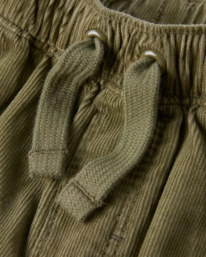Girls Corduroy Pull On Baggy Cargo Pants - Magical Meadows