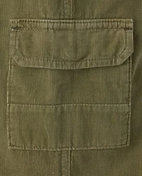 Girls Corduroy Pull On Baggy Cargo Pants - Magical Meadows