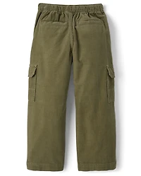 Girls Corduroy Pull On Baggy Cargo Pants - Magical Meadows
