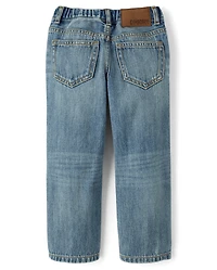 Boys Pull On Relaxed Jeans - Little Essentials