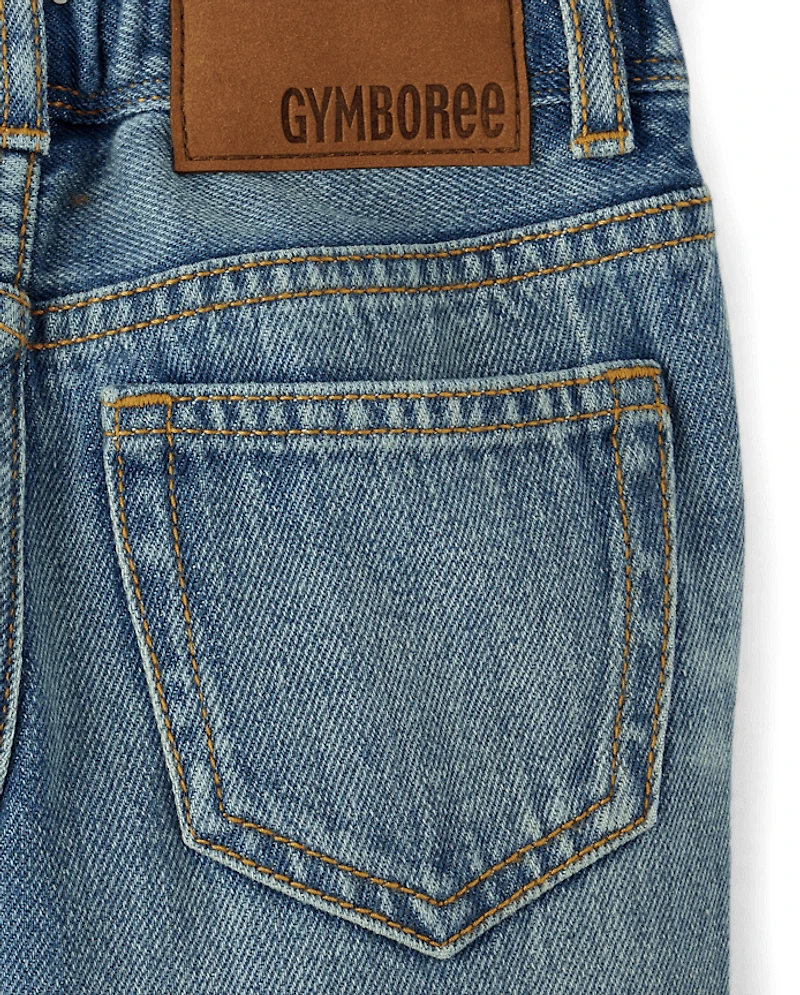 Boys Pull On Relaxed Jeans - Little Essentials