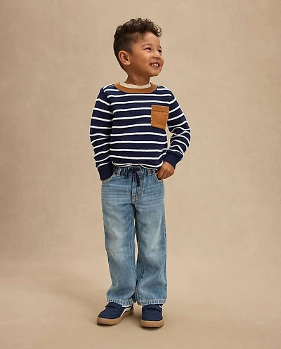 Boys Pull On Relaxed Jeans - Little Essentials