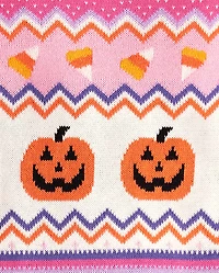 Girls Halloween Fairisle Sweater Dress