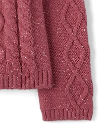 Pull à torsades pour fille