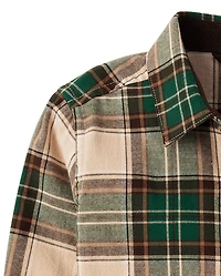 Kids Plaid Button Up Shirt - Fall Celebrations
