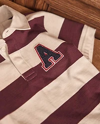 Kids Striped Rugby Polo - Campus Cuties