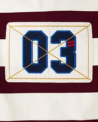 Kids Striped Rugby Polo - Campus Cuties