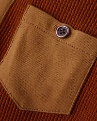 Boys Colorblock Thermal Henley Top