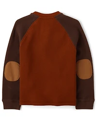 Boys Colorblock Thermal Henley Top