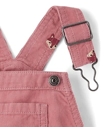 Girls Embroidered Fox Tiered Corduroy Skirtall - Highland Hills