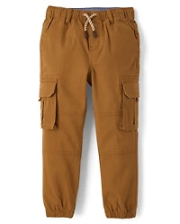 Boys Pull On Cargo Jogger Pants - Little Essentials