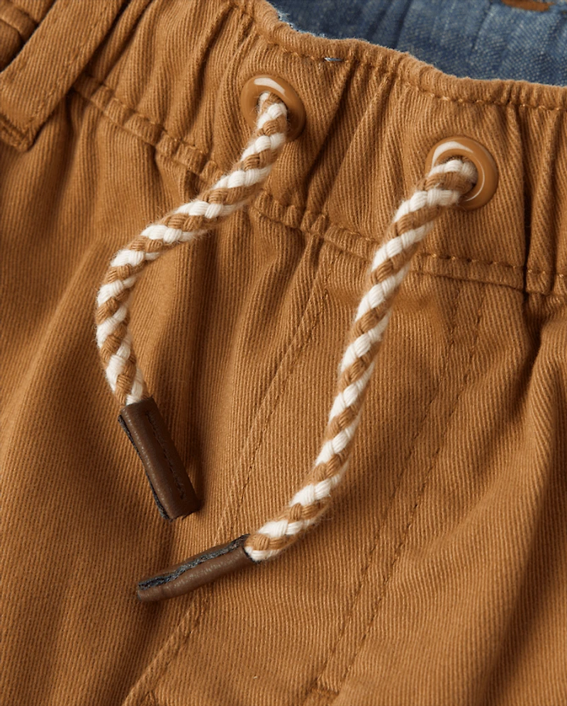 Boys Pull On Cargo Jogger Pants - Little Essentials