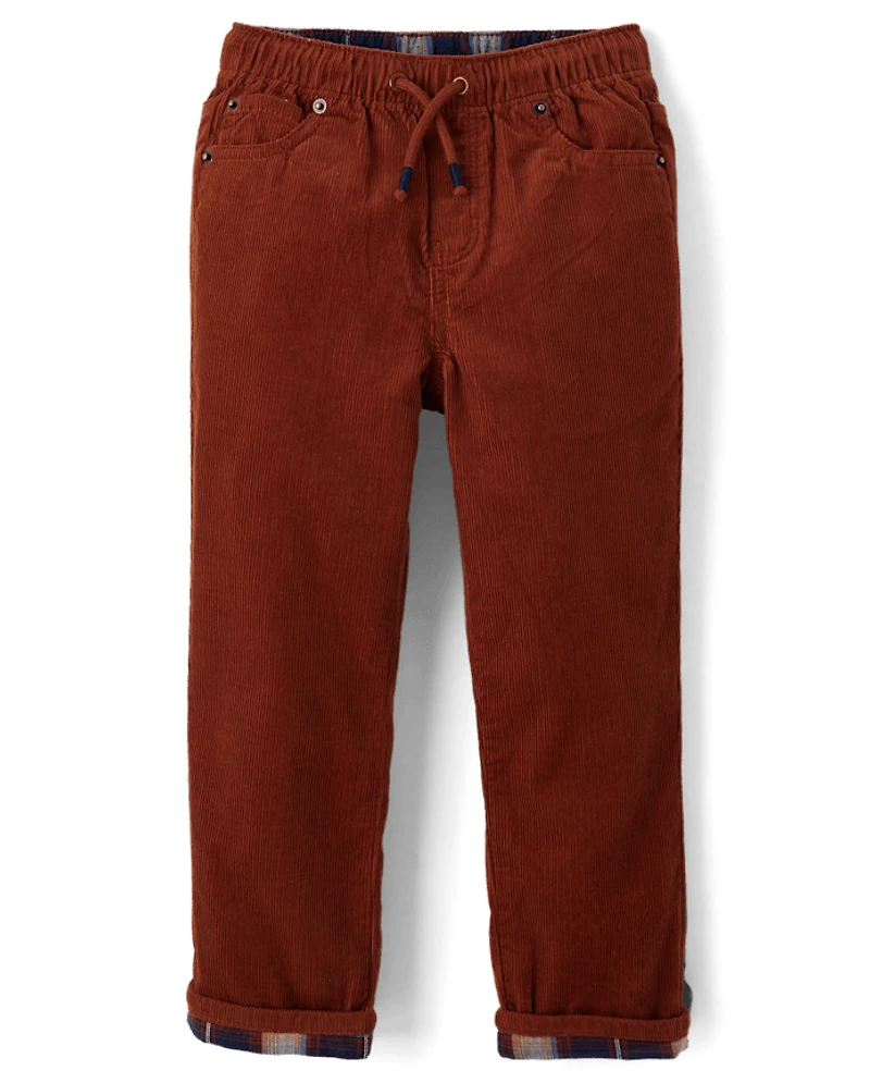 Boys Corduroy Pull On Relaxed Pants - Highland Hills