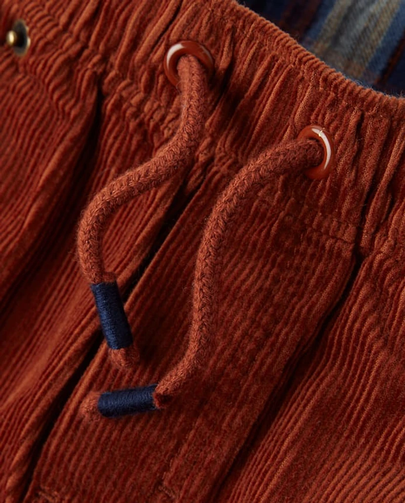 Boys Corduroy Pull On Relaxed Pants - Highland Hills