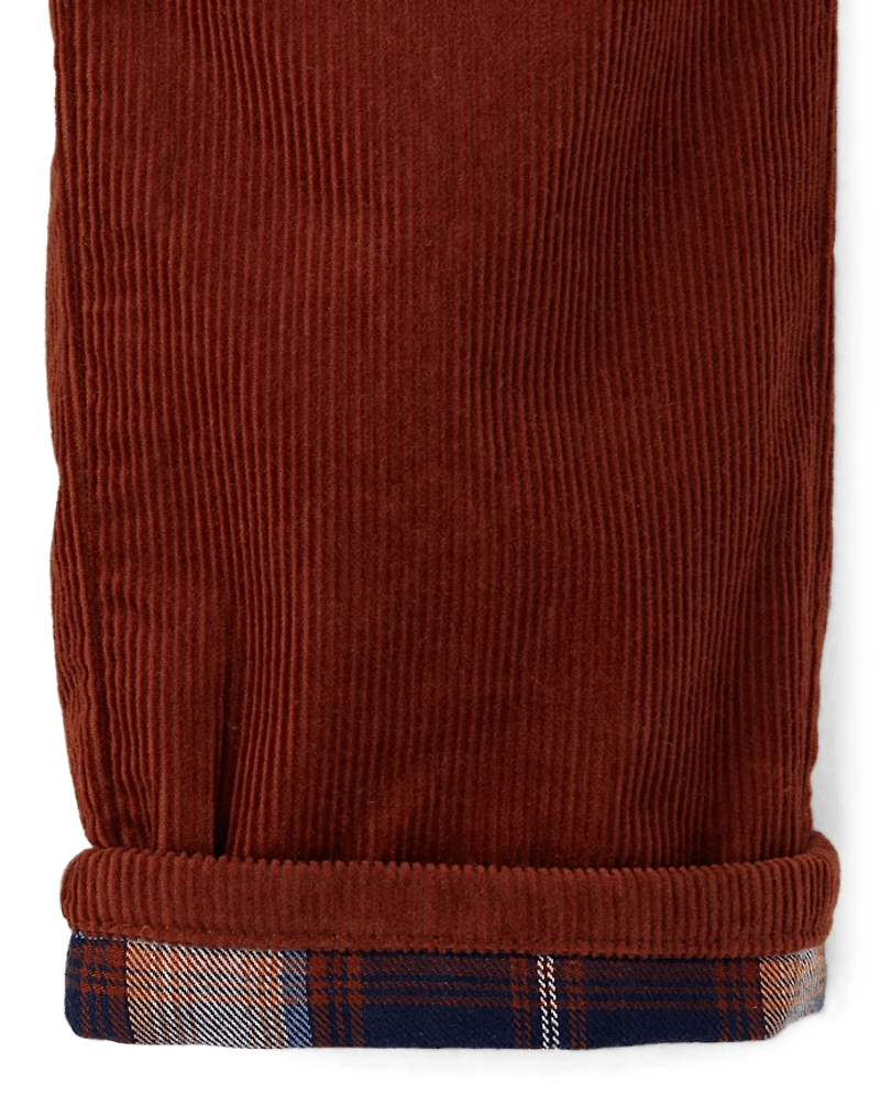 Boys Corduroy Pull On Relaxed Pants - Highland Hills