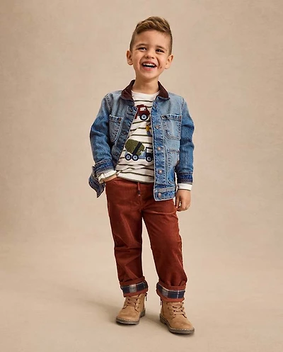 Boys Corduroy Pull On Relaxed Pants - Highland Hills