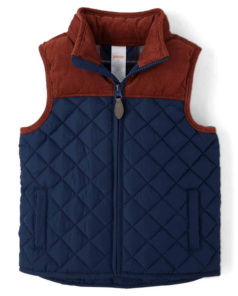 Kids Quilted Puffer Vest - Highland Hills