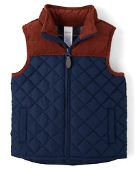 Kids Quilted Puffer Vest - Highland Hills