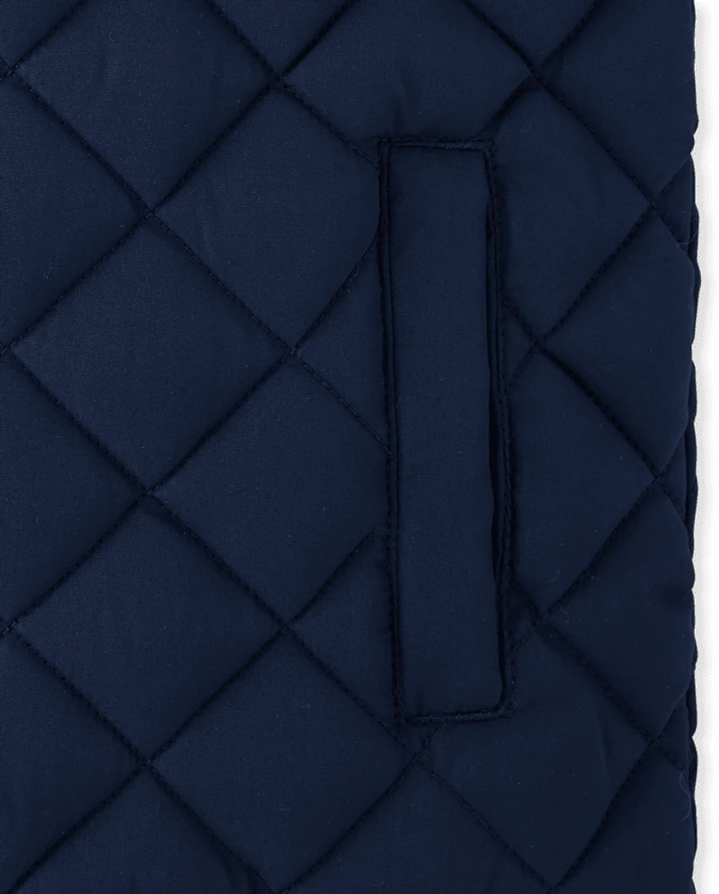 Kids Quilted Puffer Vest - Highland Hills