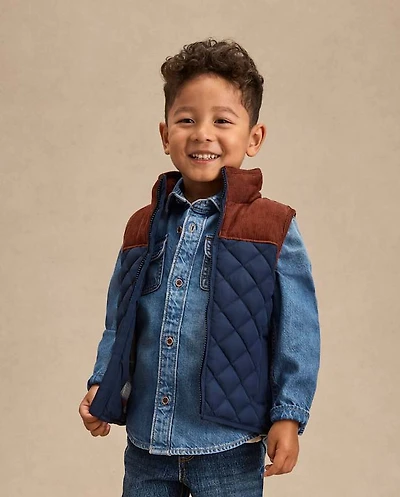 Kids Quilted Puffer Vest - Highland Hills